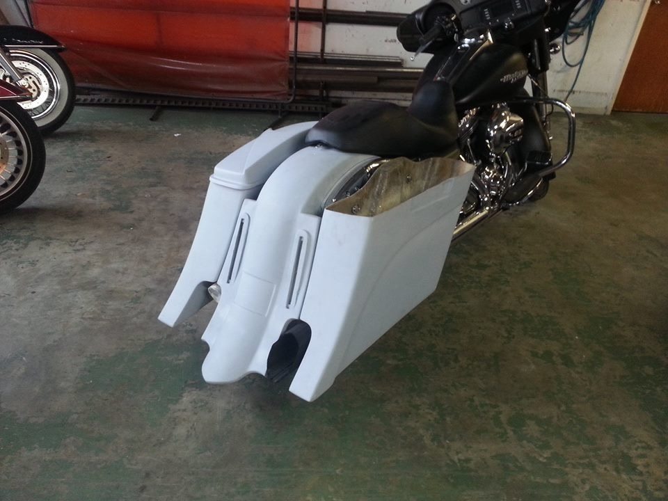 HARLEY DAVIDSON 6"EXTENDED SADDLEBAGS NO CUT OUT FOR TOURING BAGGERS 1989-2013 