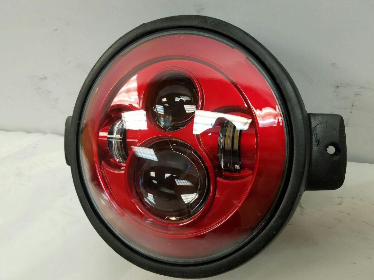 7″ Kawasaki Voyager & Vaquero DAYMAKER Replacement Headlight Red LED Light Projector HID Bulb