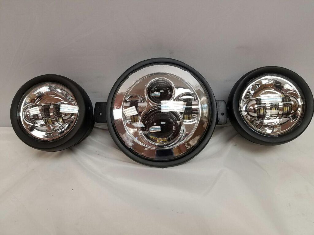 7″ Kawasaki Voyager & Vaquero DAYMAKER Headlight Dual 4.5″ 4 1/2