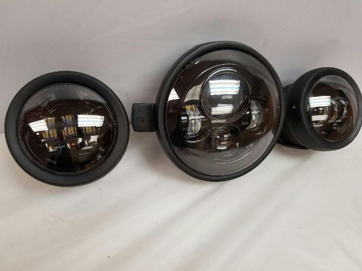7″ Kawasaki Voyager & Vaquero DAYMAKER Headlight Dual 4.5″ 4 1/2