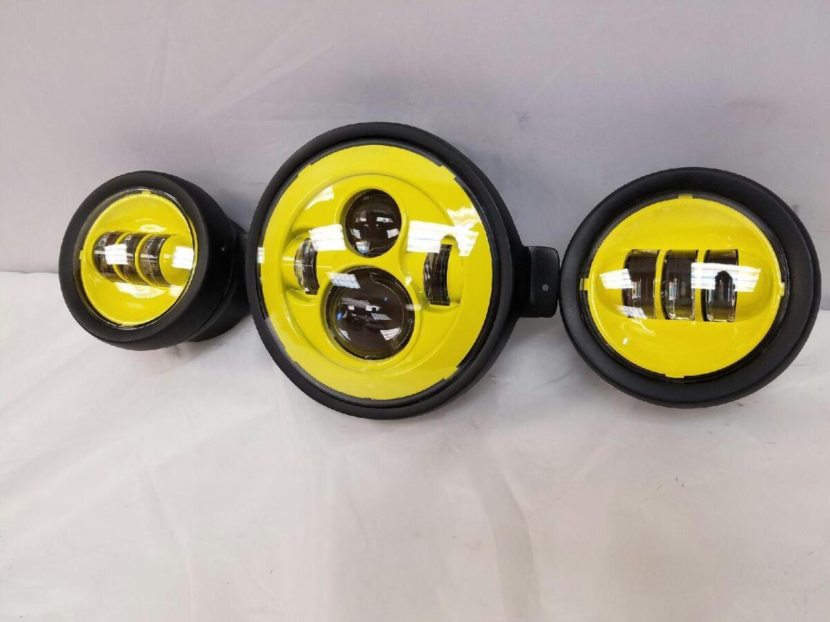 7″ Kawasaki Voyager & Vaquero DAYMAKER Headlight Dual 4.5″ 4 1/2