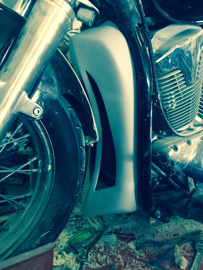 Honda VTX 1800 / 1300 Custom Front Chin Spoiler Radiator ...