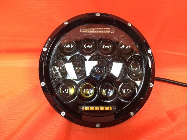 7-Inch Black Projector LED Headlight For Harley Street Glide & More | 6500K