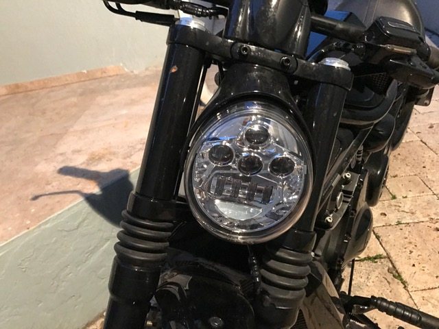 DOT Approved V-rod Headlight LED Headlight for Harley VRSCA V-Rod VRod Headlamp