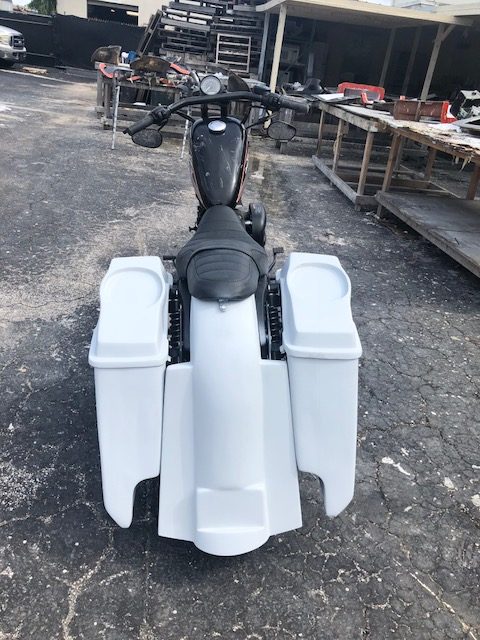 thumbnail image 2 of TCMT Stretched Saddlebags For Harley Touring 2014-2024 – 6x9 Speaker Cutouts, Vivid Black 2 of 6