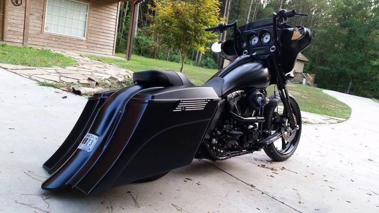 softail stretched bags