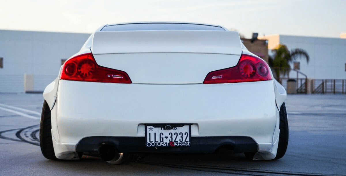 Duckbill Trunk Spoiler for 20032007 Infiniti G35 Coupe Fiberglass