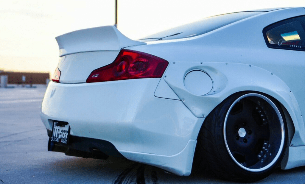 Duckbill Trunk Spoiler for 20032007 Infiniti G35 Coupe Fiberglass
