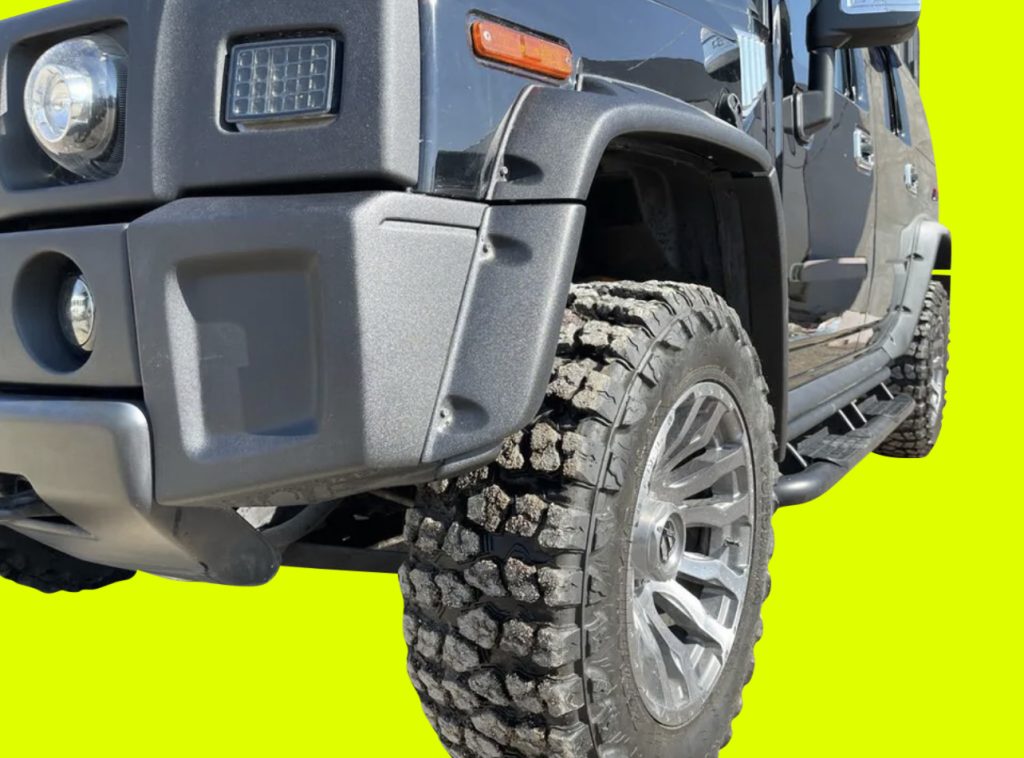 Fender flares bumper covers (14PC) +100mm For Hummer H2 Baggers Bags